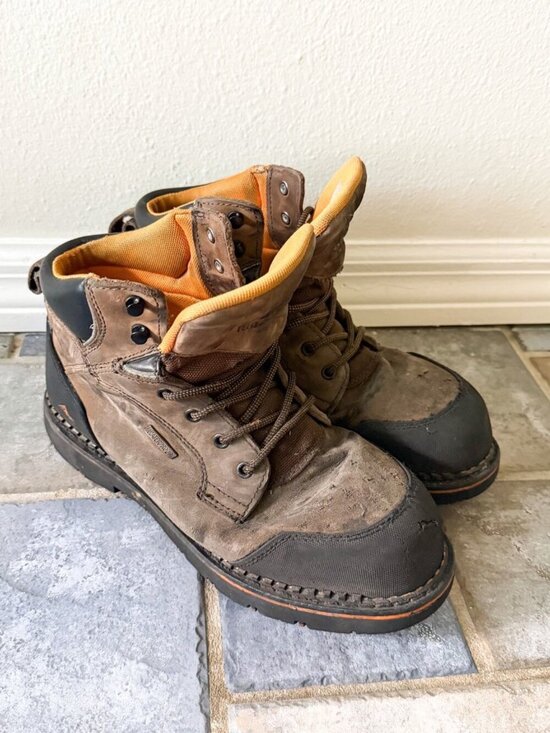 Ridgecut Waterproof Work Boots Steel Toe Brown Leather Mens 11 Wide main image 6